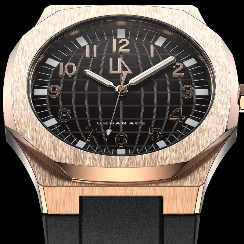 Horloge Enigma rose goud front