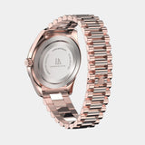 Rose goud groen horloge achterkant