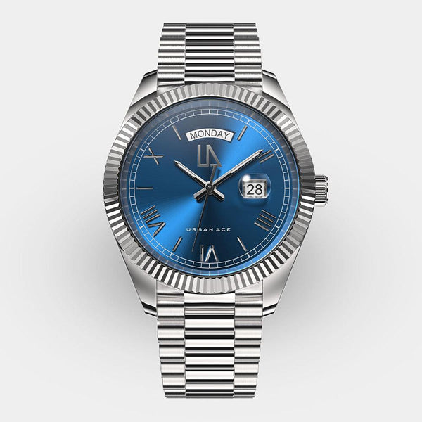 Horloge wijzerplaat blauw