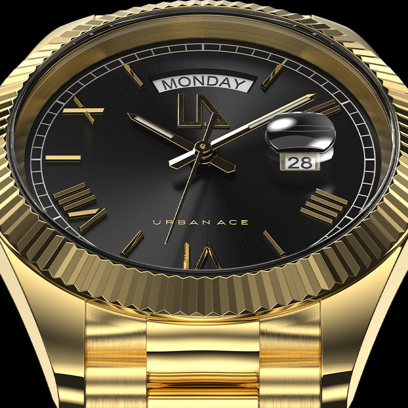 Horloge Gold Black