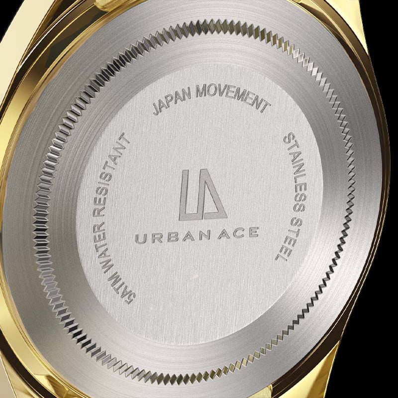 Gouden horloge achterkant