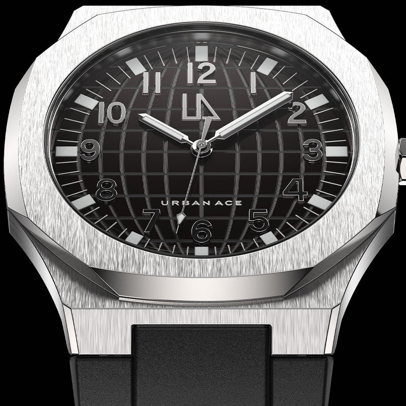 Horloge Enigma silver front