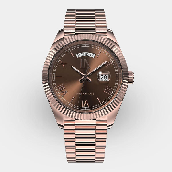 Stainless steel rose gold watch sale