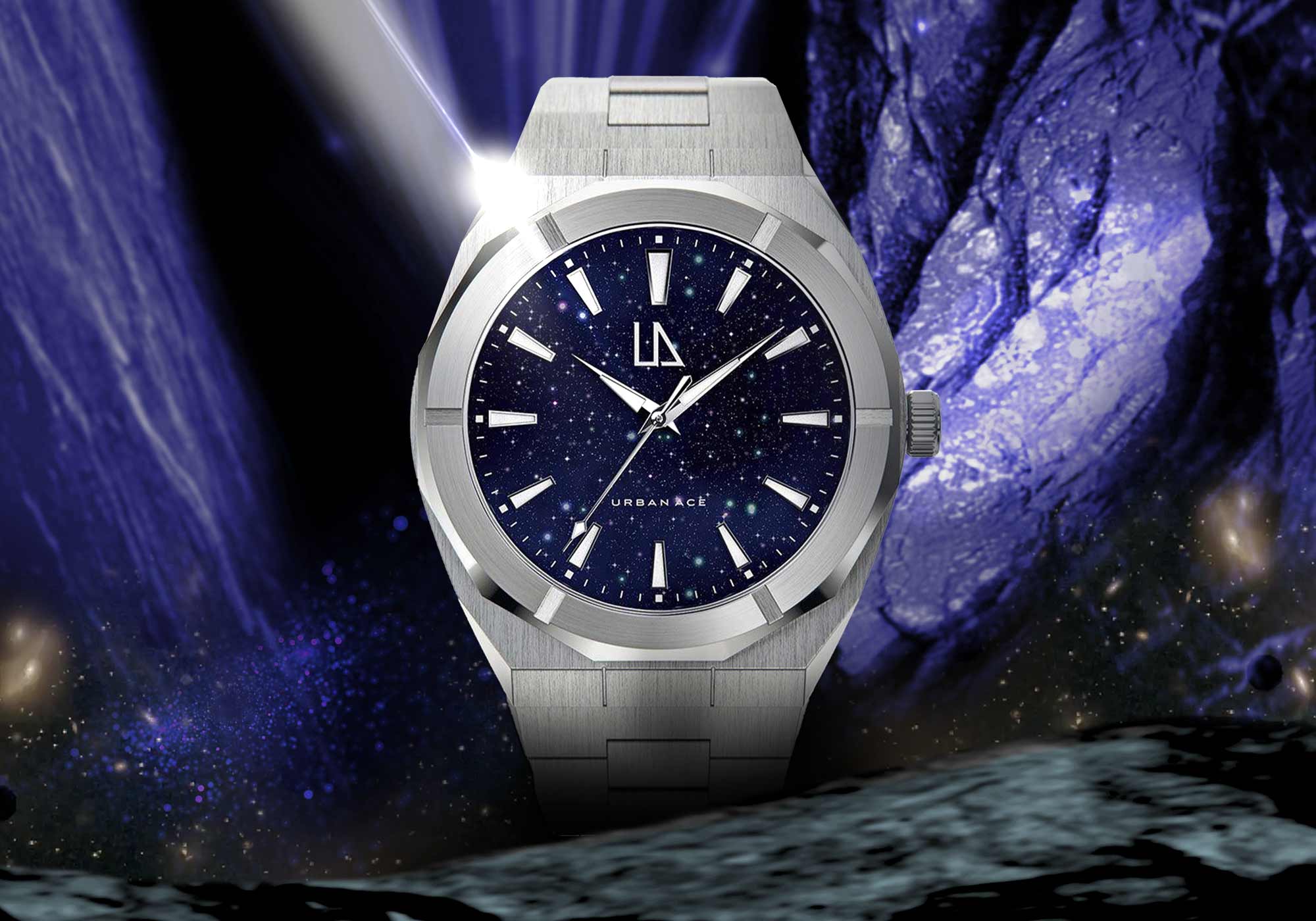 Maverick blue night horloge