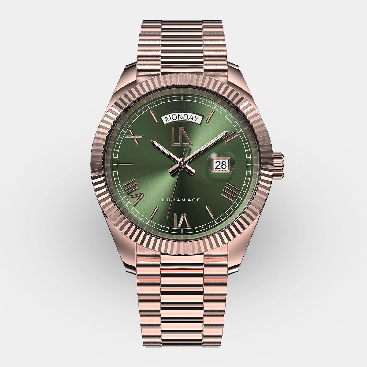 Rose goud heren horloges Luxe 316L Edelstaal Urban Ace