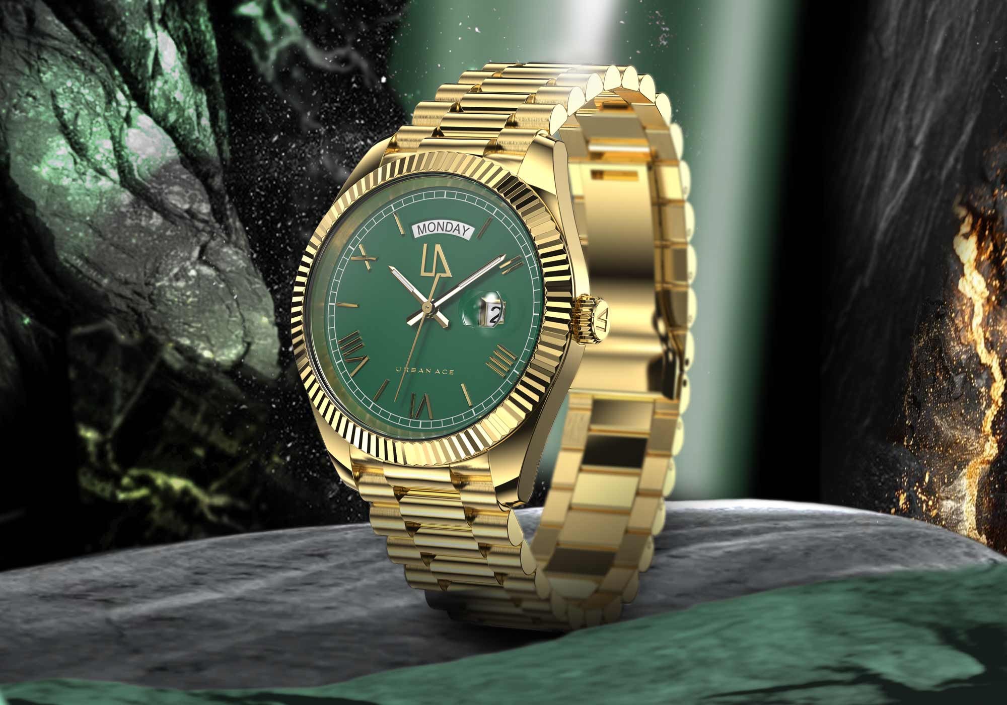 Zephyr Emerald Green horloge