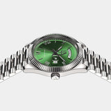 Zephyr groen met zilver horloge