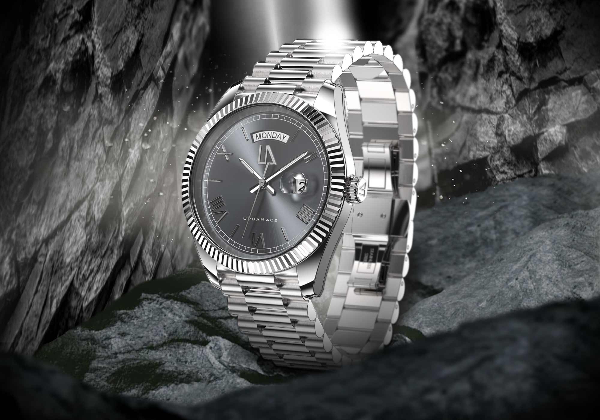 Zephyr Legacy Gun Metal horloge