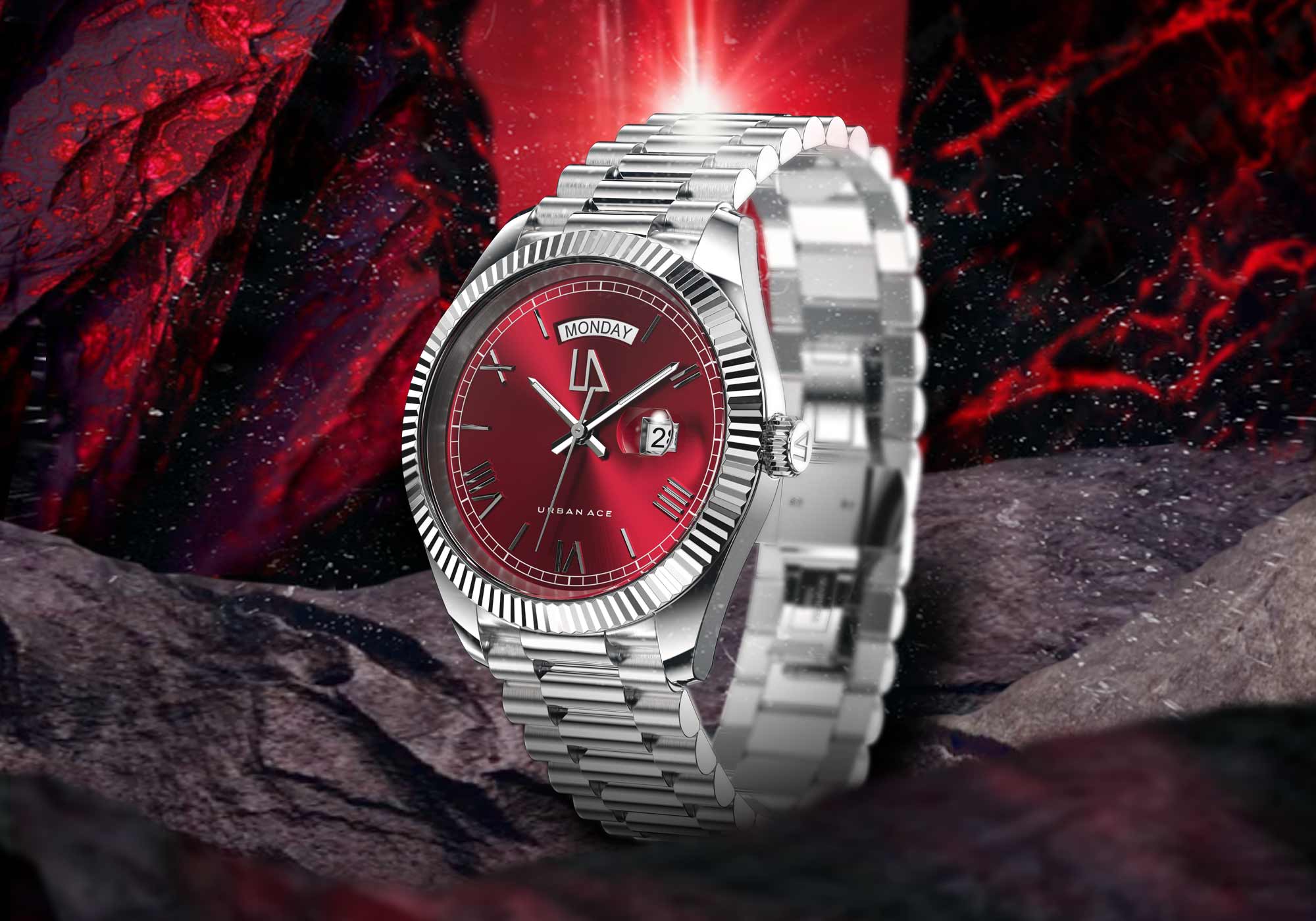 Zephyr Legacy Cherry Red horloge