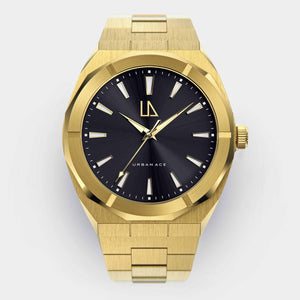 Horloge met gouden stalen band