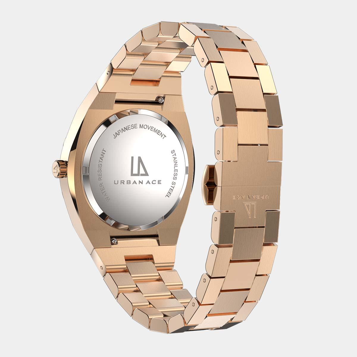 Gouden horloge achterkant