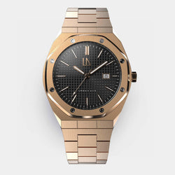 Rose goud mannen horloge