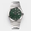 Groen horloge met zilver